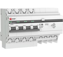 Дифференциальный автомат EKF АД-4 S, 50А/100мА, 4,5кА, PROxima, SQ DA4-50-100S-pro