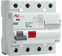 Устройство защитного отключения EKF DV, 4P, 80А/100мА, S AVERES, SQ rccb-4-80-100-s-av