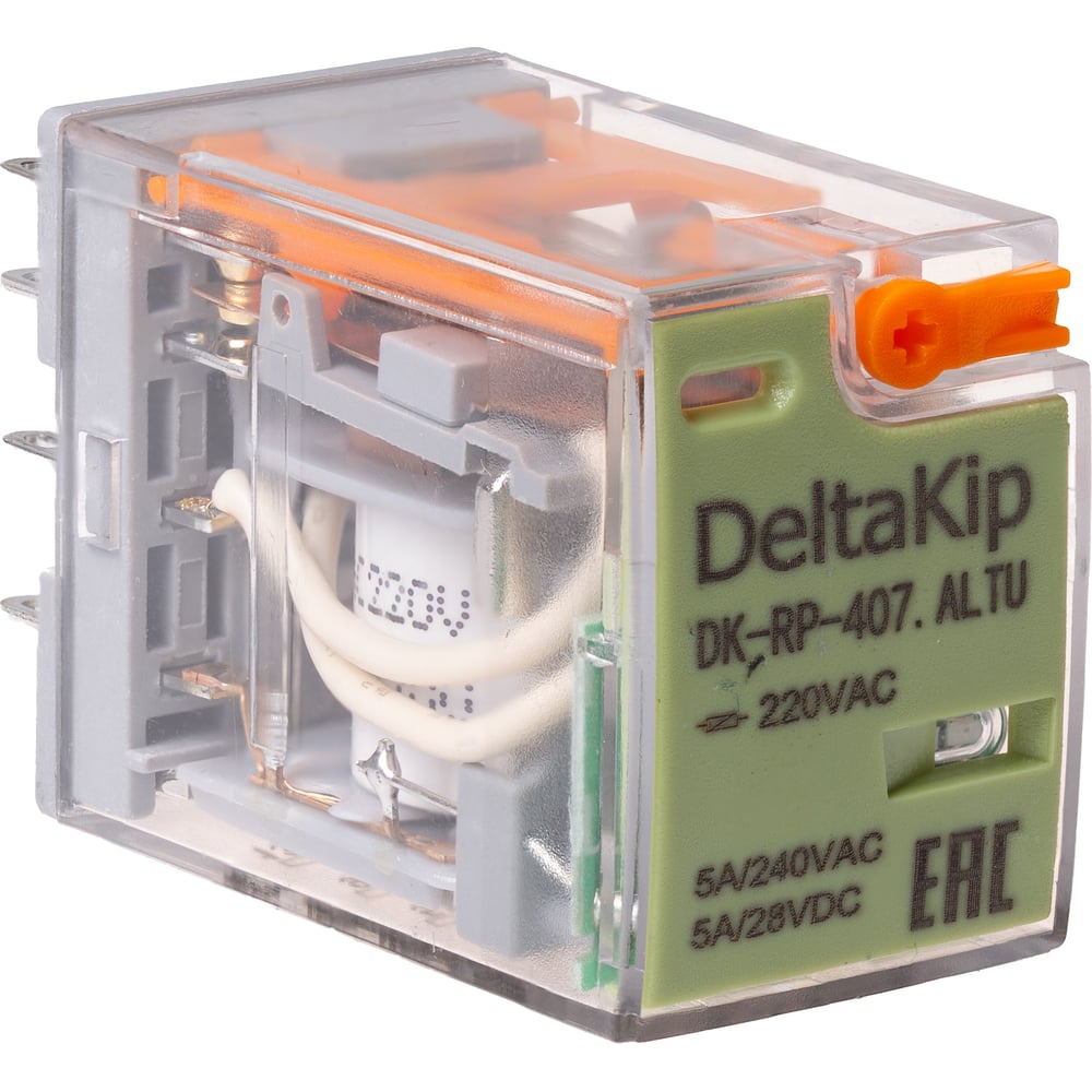Промежуточное реле DELTAKIP Delta-Kip DK-RP (407.ALTU, 4 контакта, 220V ...