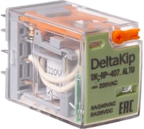 Промежуточное реле DELTAKIP Delta-Kip DK-RP (407.ALTU, 4 контакта, 220V AC) DK-K0000002 32944056