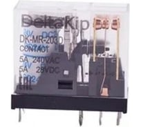 Промежуточное реле DELTAKIP Delta-Kip в компактном корпусе DK-MR (203D, 24V DC, 5А) DK-K0000006