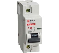 Автоматический выключатель EKF, 1P, 80А, 10kA, ВА47-100 SQmcb47100-1-80D