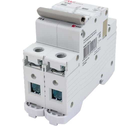 Автоматический выключатель EKF AV-6, 2P, 32A, 6kA, AVERES, SQ mcb6-2-32C-av
