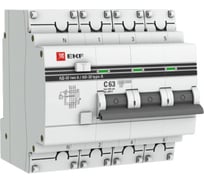 Дифференциальный автомат EKF PROxima АД-32, 3P+N, 63А/100мА DA32-63-100-4P-a-pro