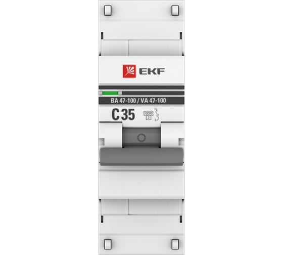 Автоматический выключатель EKF 1P 35А 10kA ВА 47-100 PROxima 108 шт mcb47100-1-35C-pro