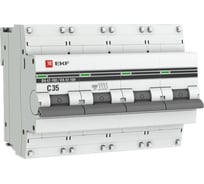 Автоматический выключатель EKF 4P 35А 10kA ВА 47-100 PROxima mcb47100-4-35C-pro