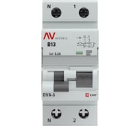 Дифференциальный автомат EKF DVA-6 1P+N 13А 300мА 6кА AVERES rcbo6-1pn-13B-300-a-av