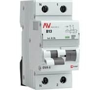 Дифференциальный автомат EKF DVA-6 1P+N 13А 100мА 6кА AVERES rcbo6-1pn-13B-100-a-av