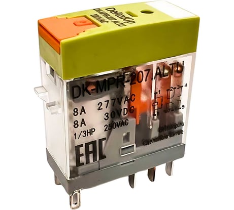 Промежуточное реле в компактном корпусе DELTAKIP DK-MPR (207ALTU, 220V AC ,8А, IP40) DK-K0000027