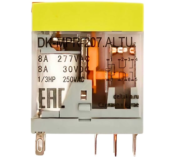 Промежуточное реле в компактном корпусе DELTAKIP DK-MPR (207ALTU, 220V AC ,8А, IP40) DK-K0000027