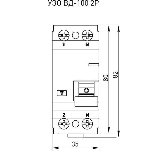 Устройство защитного отключения EKF УЗО ВД-100 2P 32А/10мА PROxima elcb-2-32-10-em-pro