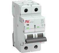 Автоматический выключатель EKF AV-10 2P 6A 10kA AVERES mcb10-2-06D-av