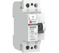 Устройство защитного отключения EKF, УЗО, 2P, 25А/10мА, Basic SQelcb-2-25-10-em-sim