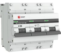 Автоматический выключатель EKF, 3P, 35А, 10kA, ВА47-100, PROxima mcb47100-3-35C-pro