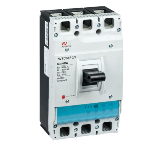 Автоматический выключатель EKF AV POWER-3/3, 400А, 50kA, ETU2.0 mccb-33-400-2.0-av