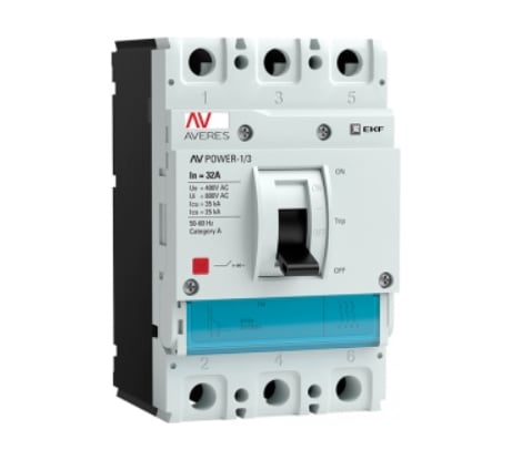 Автоматический выключатель EKF AV POWER-1/3, 32А, 35kA, TR 1 шт. mccb-13-32-TR-av