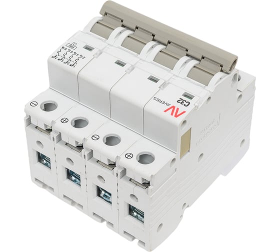 Автоматический выключатель EKF AVERES AV-6 DC, 4P, 32A, 6kA 30 шт mcb6-DC-4-32C-av