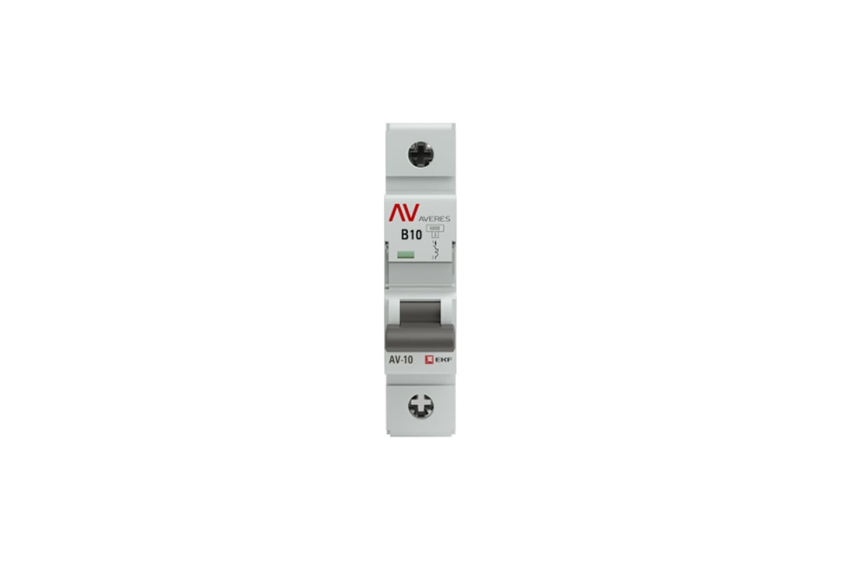 Автоматический выключатель EKF AVERES AV-10, 1P, 10A, 10kA mcb10-1-10B ...