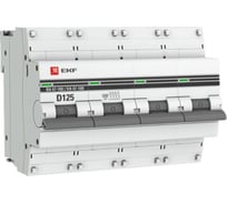 Автоматический выключатель EKF PROxima ВА 47-100, 4P, 125А, 10kA 27 шт mcb47100-4-125D-pro
