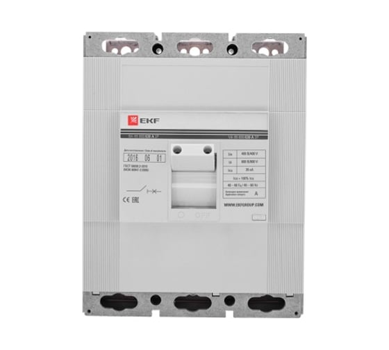 Автоматический выключатель EKF PROxima ВА-99, 800/400А, 3P, 35кА mccb99-800-400