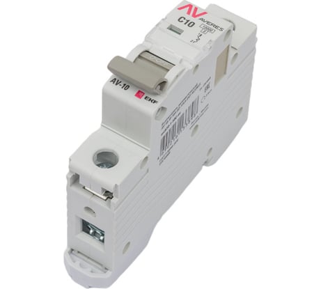 Автоматический выключатель EKF AVERES AV-10, 1P, 10A, 10kA mcb10-1-10C-av