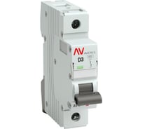 Автоматический выключатель EKF AVERES AV-10, 1P, 3A, 10kA mcb10-1-03D-av