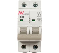 Автоматический выключатель EKF AVERES AV-10, 2P, 40A, 10kA mcb10-2-40B-av