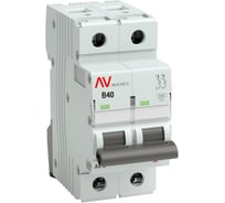 Автоматический выключатель EKF AVERES AV-10, 2P, 40A, 10kA mcb10-2-40B-av 16209176