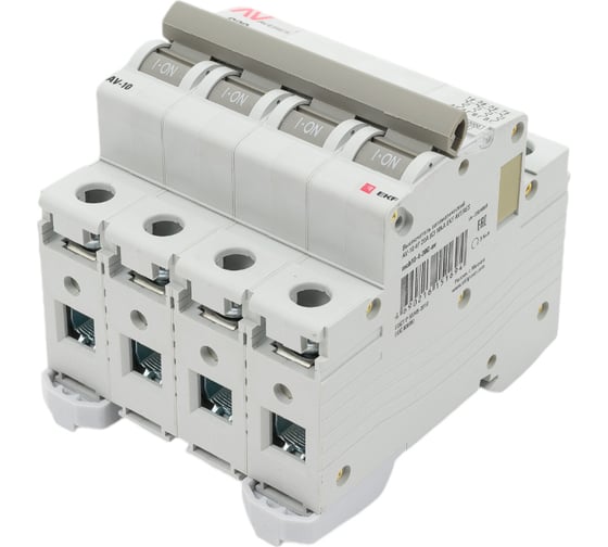 Автоматический выключатель EKF AVERES AV-10, 4P, 20A, 10kA mcb10-4-20C-av