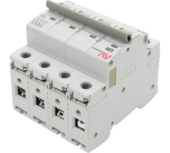 Автоматический выключатель EKF AVERES AV-10, 4P, 20A, 10kA mcb10-4-20C-av