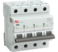 Автоматический выключатель EKF AVERES AV-10, 4P, 63A, 10kA mcb10-4-63B-av