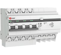 Дифференциальный автомат EKF АД-4, 32А/100мА, 4,5кА PROxima 16 шт. DA4-32-100-pro