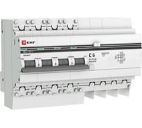 Дифференциальный автомат EKF PROxima АД-4, 6А/30мА, 4,5кА DA4-06-30-pro