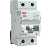 Дифференциальный автомат EKF DVA-6 1P+N 16А 30мА 6кА AVERES rcbo6-1pn-16D-30-ac-av