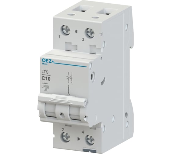 Автоматический выключатель OEZ серия LTS, 2p, 32А, кривая С, 10кА, PI: LTS-32C-2 42062 1