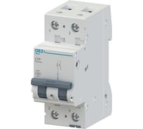 Автоматический выключатель OEZ серия LTP, 2p, 16А, кривая C, 6кА, PI: LTP-16C-2 42231