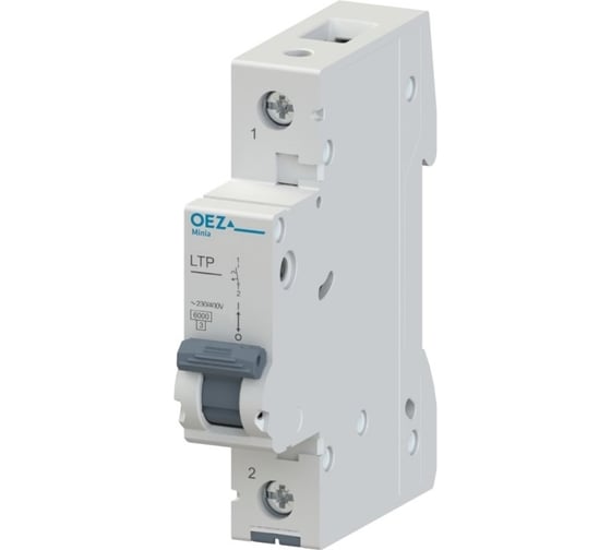 Автоматический выключатель OEZ серия LTP, 1p, 16А, кривая C, 6кА, PI: LTP-16C-1 42207 1