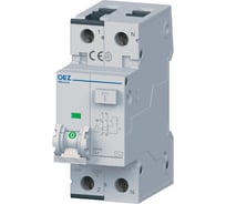Дифференциальный автомат OEZ серия OLI, 1p+N, 6А, кривая C, 30мА, тип AC, 10кА, PI: OLI-6C-1N-030AC 38278