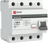 Селективное устройство защитного отключения EKF 4P, 100А/300мА, PROxima elcb-4-100-300S-em-pro
