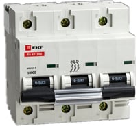 Автоматический выключатель EKF ВА 47-100, 3P 40А 10kA SQ mcb47100-3-40D