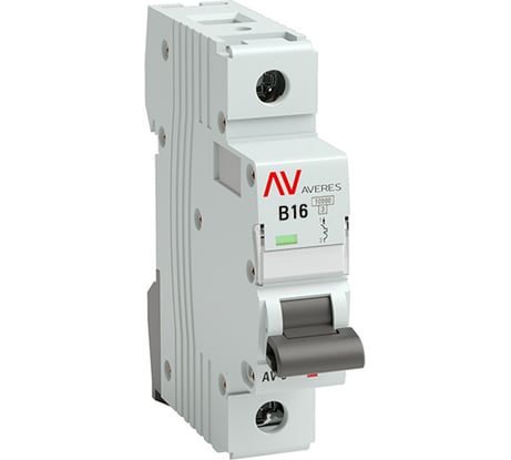 Автоматический выключатель EKF AV-10, 1P, 16A (B), 10kA, AVERES mcb10-1-16B-av