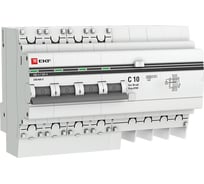 Дифференциальный автомат EKF АД-4, 10А/30мА, 4.5кА, PROxima DA4-10-30-pro