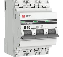 Автоматический выключатель EKF 3P 10А 6кА ВА 47-63 PROxima 1 шт mcb4763-6-3-10B-pro