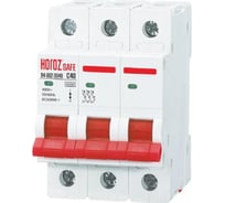 Миниатюрный автоматический выключатель HOROZ ELECTRIC SAFE (MCB 3P C40 3P 40A C 4.5kA 400V 114-002-3040 HRZ00002643