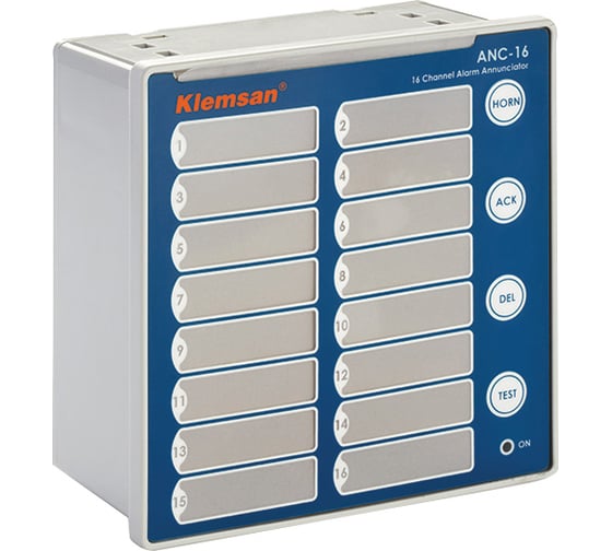 Табло аварийной сигнализации шестнадцатиканальное Klemsan ANC16 (24V AC/DC) 0.0.0.6.04630 1