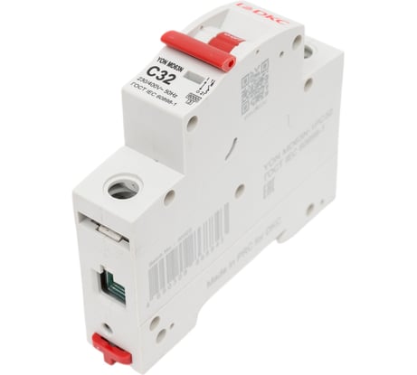 Автоматический модульный выключатель DKC YON max типа MD63N, 6кА, 1 полюс, характеристика C, 32А 1 ШТ MD63N 1PC32 MD63N-1PC32