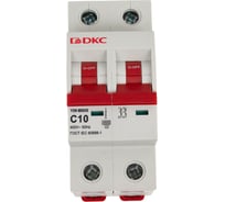 Автоматический модульный выключатель DKC YON max типа MD63S, 4,5кА, 2 полюса, характеристика C, 10А 1 ШТ MD63S 2PC10 MD63S-2PC10