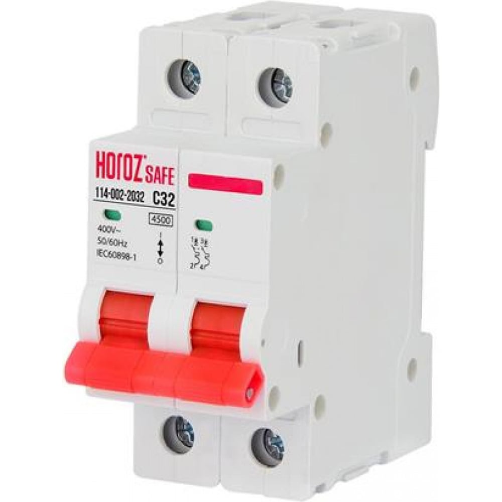Миниатюрный автоматический выключатель HOROZ ELECTRIC SAFE (MCB 2P C32 ...