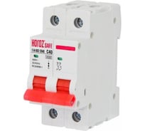 Миниатюрный автоматический выключатель HOROZ ELECTRIC SAFE (MCB 2P C40) 2P 40A C 4.5kA 400V 114-002-2040 HRZ00002661