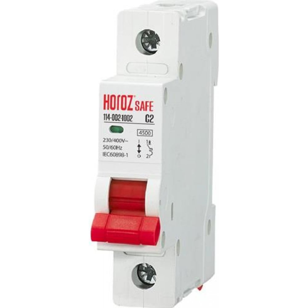 Миниатюрный автоматический выключатель HOROZ ELECTRIC SAFE (MCB 1P C2 ...